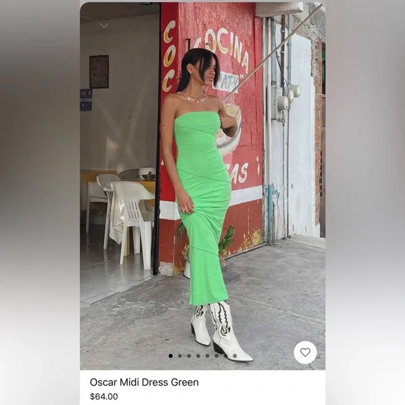 princess polly green strapless dress Irena Strapless Minidress